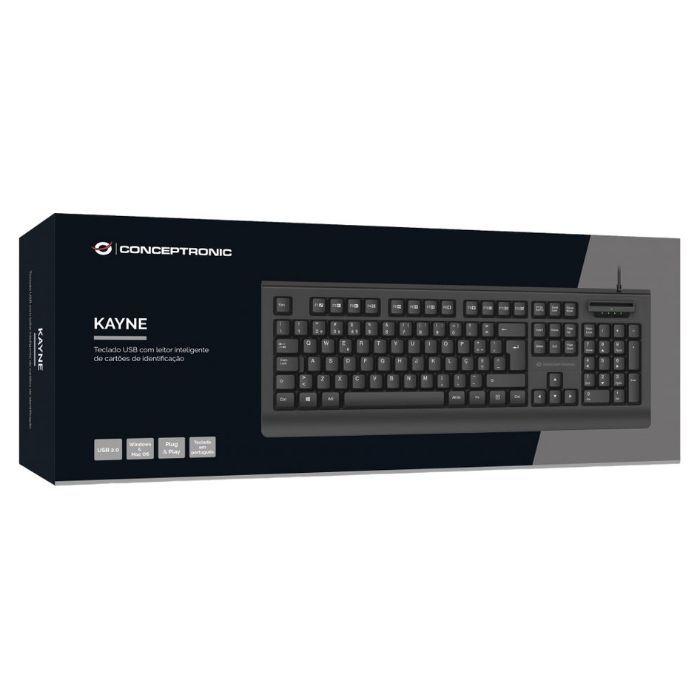 Teclado CONCEPTRONIC KAYNE01PT (Português - Membrana - Tamanho completo - Preto), miniatura 3