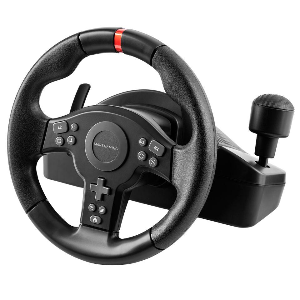 Volante e Pedais MARS GAMING MWH-RSXONE (Com fios - Preto), miniatura 2