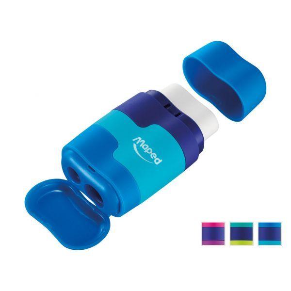 Afia-lápis com Borracha MAPED Connect Duo (Aço - Multicor), miniatura 4