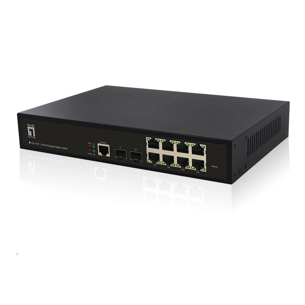 Switch LEVELONE GEL-1061 (Gigabit Ethernet - 1 MB - 20 Gbit/s - Preto), miniatura 4