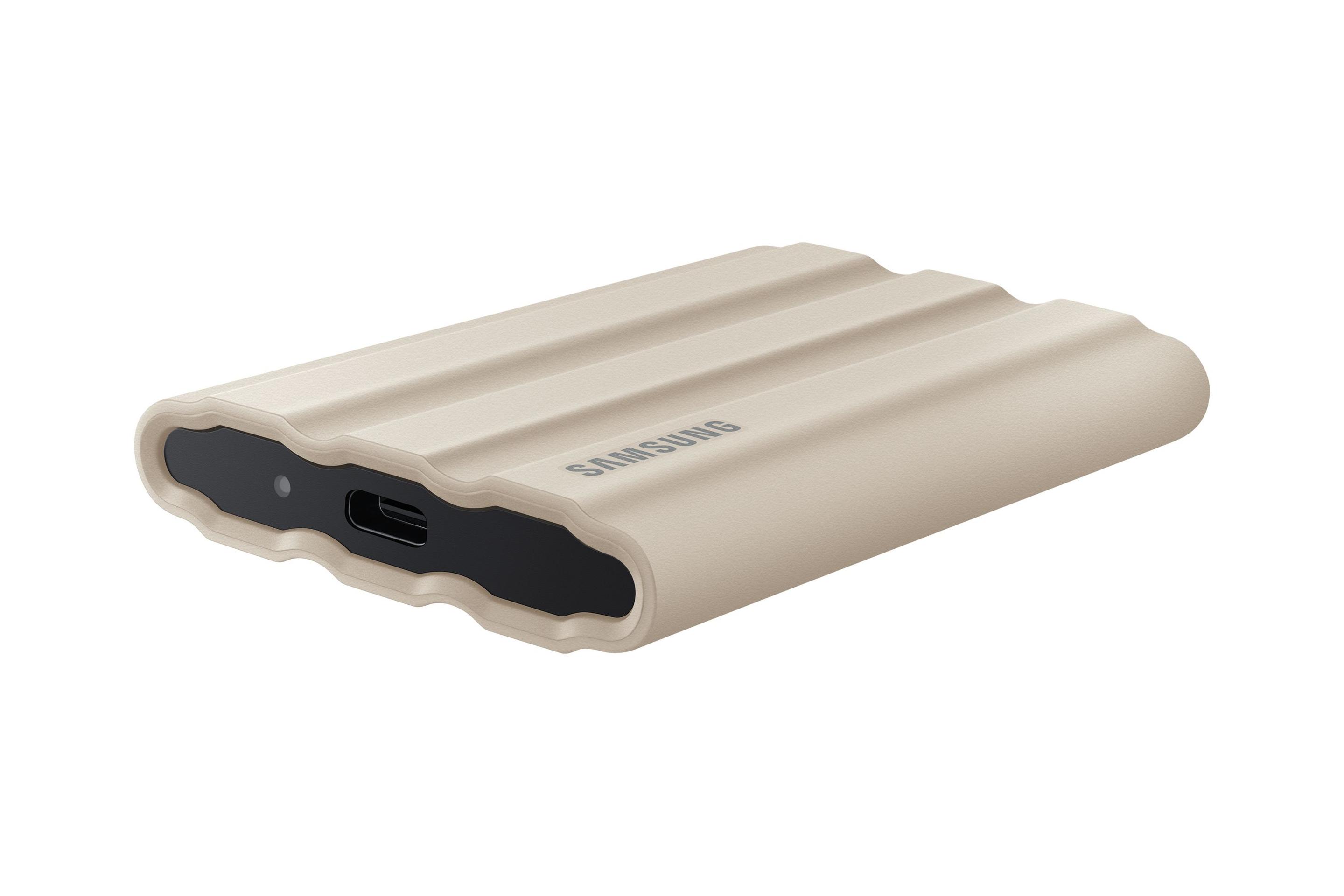 SSD SAMSUNG T7 Shield MU-PE2T0K/EU (2 TB - USB Type-C - Bege), miniatura 6