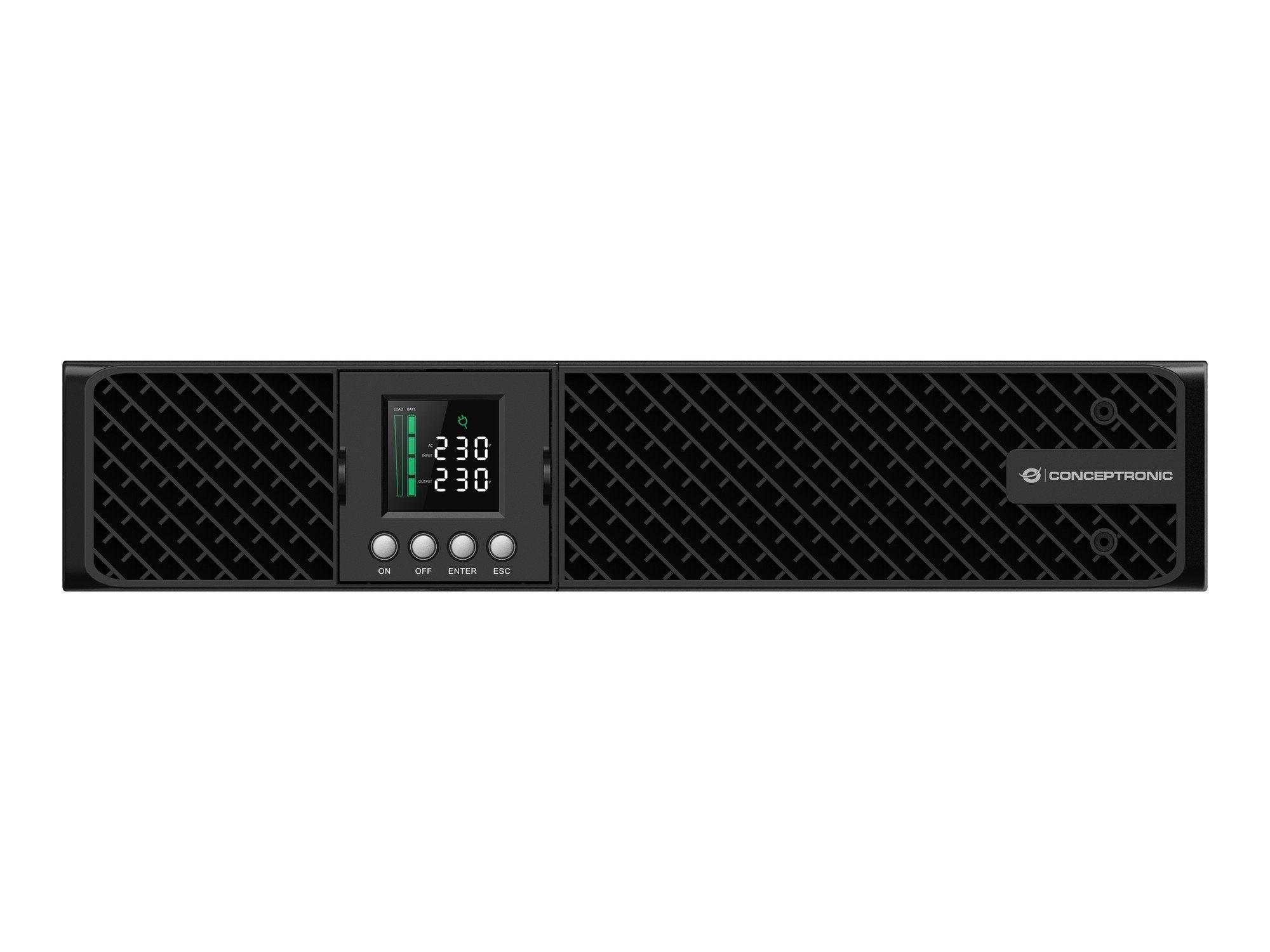 UPS Online CONCEPTRONIC ZEUS51E3K (USB Type-B 2.0 - Acoplador C19 - Preto) — miniatura 2