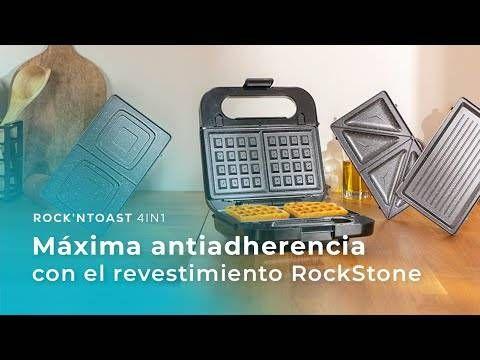 Sanduicheira CECOTEC Rock'nToast 4 em 1 04309 (Preto e Aço Acetinado), miniatura 3