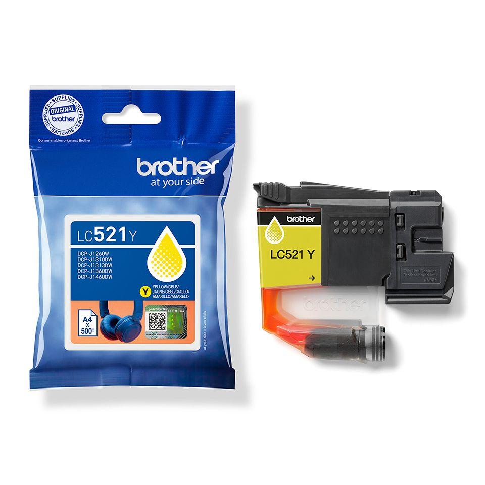 Tinteiro BROTHER LC521Y (500 páginas - Amarelo), miniatura 5