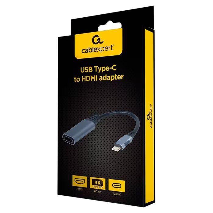 Adaptador USB-C para HDMI GEMBIRD A-USB3C-HDMI-01 (0,15 m - HDMI Type A - USB Type-C - Cinza), miniatura 4