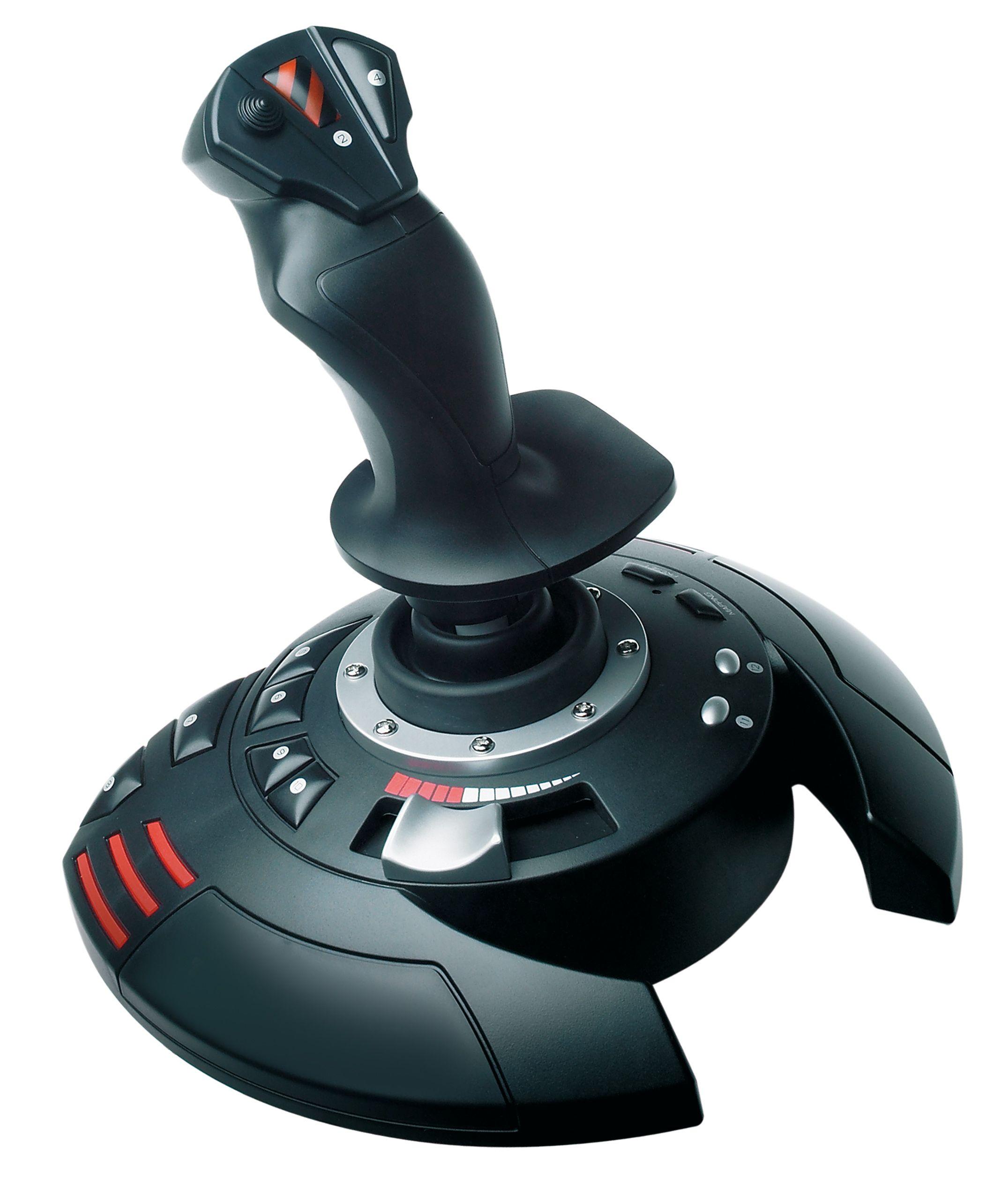 Joystick THRUSTMASTER T.Flight Stick X (PlayStation - Com fios - Preto, Vermelho e Prateado)