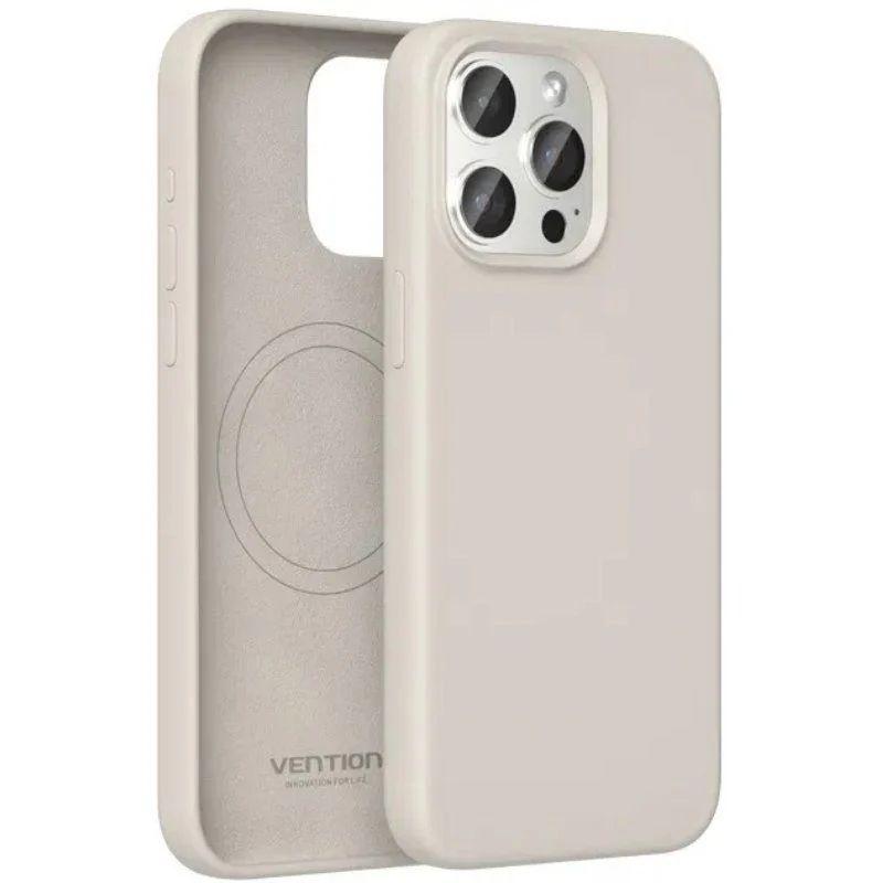 Capa de Silicone VENTION KUFM0-10 (iPhone 15 - Silicone - Cinzento Gravilha)