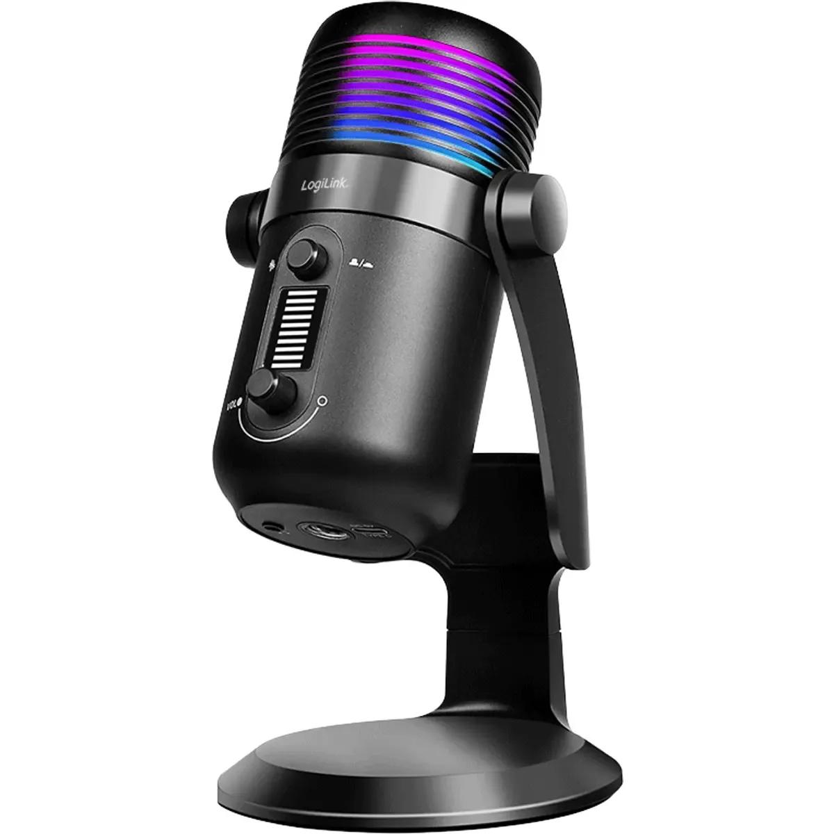 Microfone Condensador USB LOGILINK HS0058 (Microfone condensador USB - USB - 192 kHz - Preto) — miniatura 2