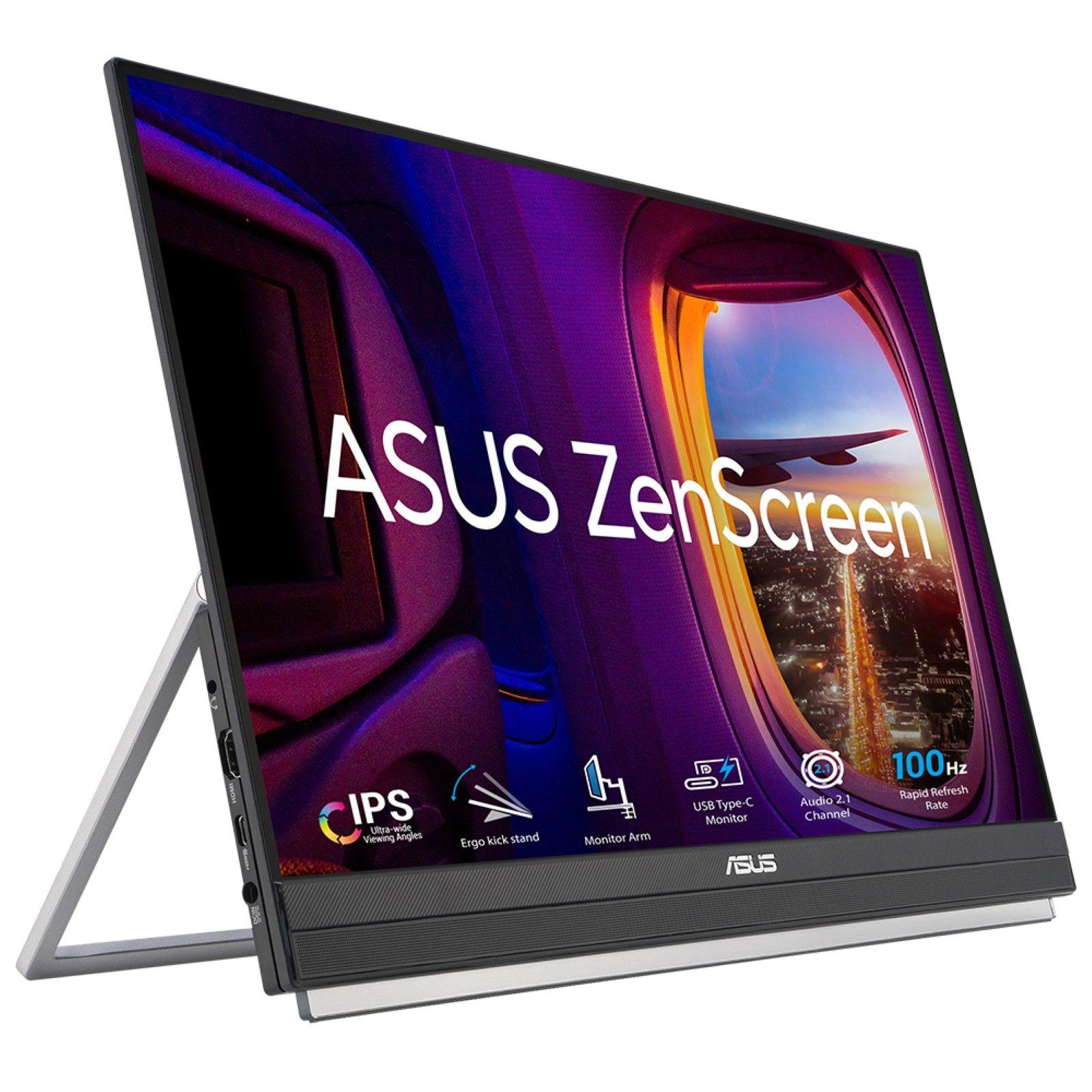 Monitor ASUS ZenScreen MB229CF (21,5" - IPS - 100 Hz - Preto)