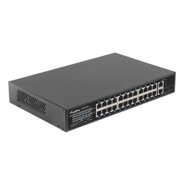 Switch de Rede LANBERG RSFE-24P-2C-250 (Gigabit Ethernet - 4 MB - 8,8 Gbit/s - Preto), miniatura 5