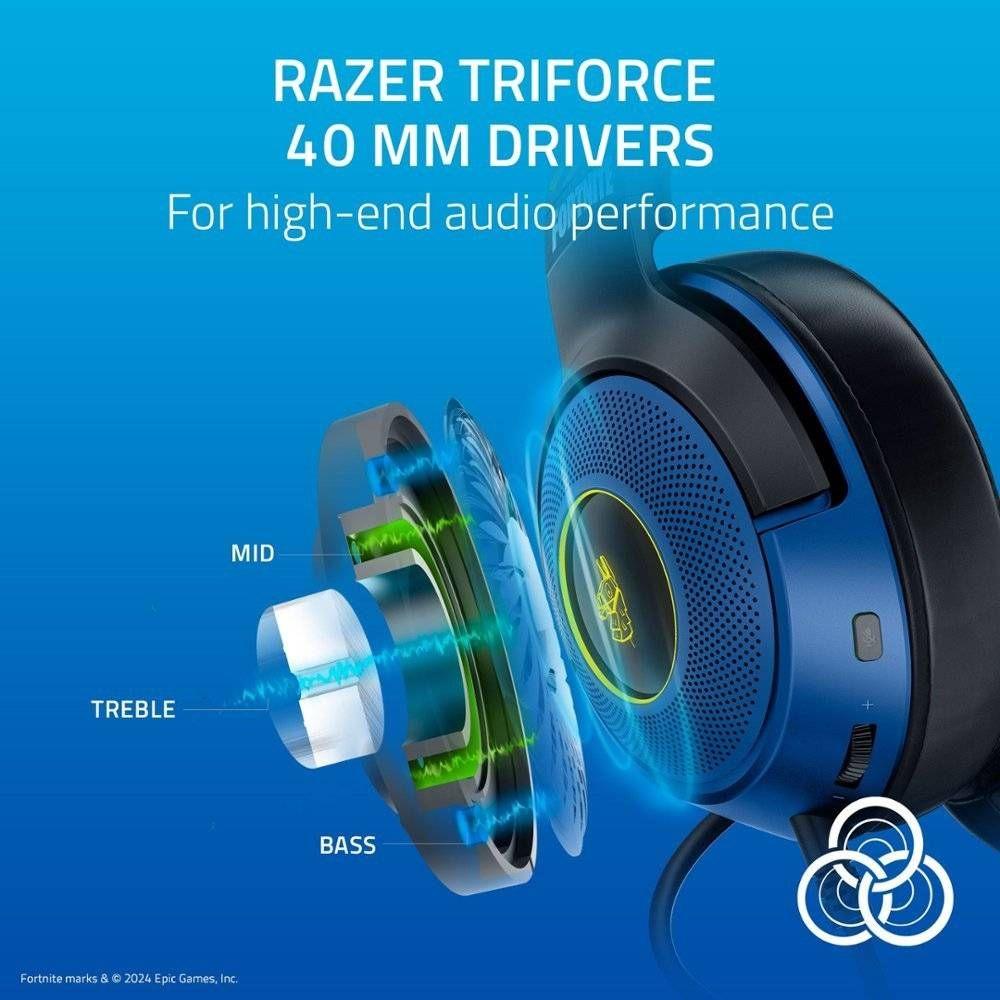 Headset Gaming RAZER Kraken V3 X Fortnite Edition (Binaural - Com fios - Circum-aural - Multicor) — miniatura 4