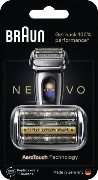 Cabeça de Corte de Substituição para Máquina de Barbear BRAUN NEVO-S (Aço inoxidável - Prateado)