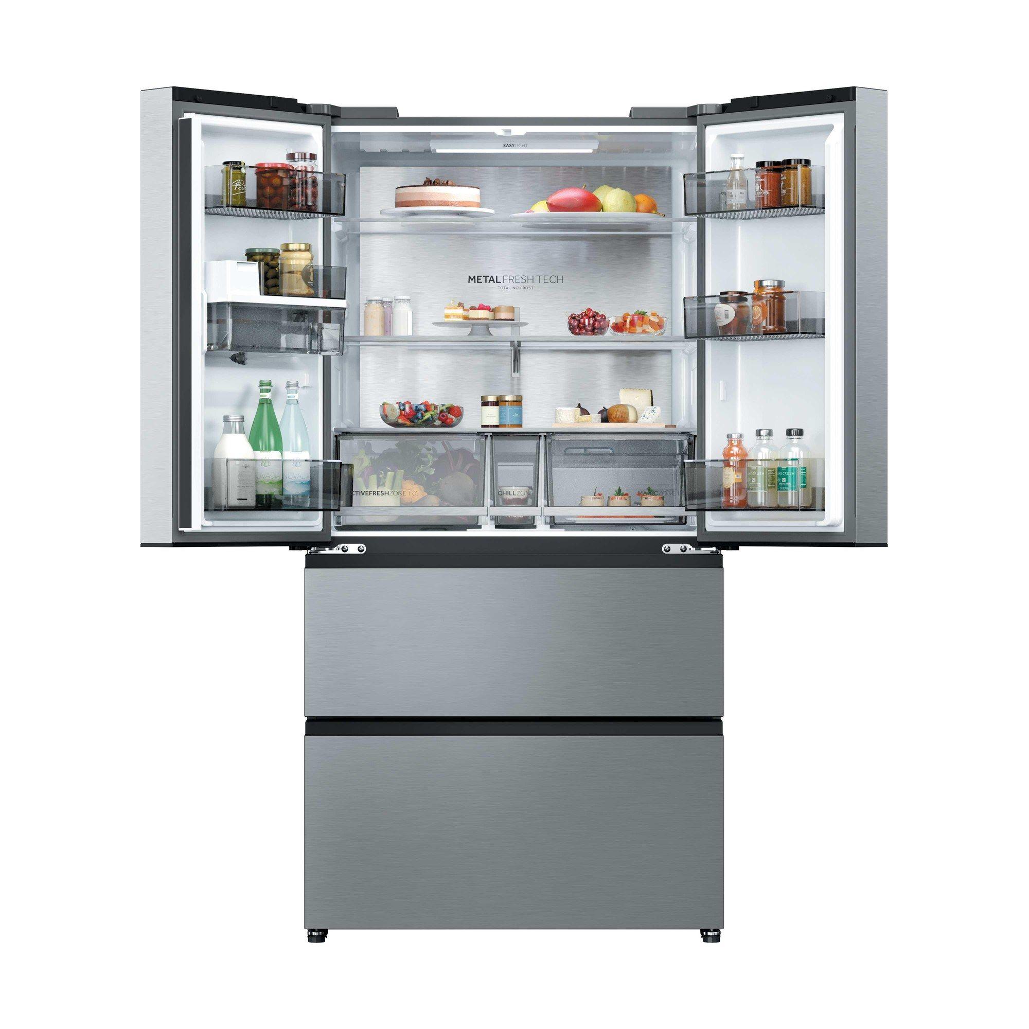 Frigorífico Americano Independente HAIER HFR59F18CWMM (700 L - hOn - 182,5x90,5x73,8 cm - Inox/Platina), miniatura 2