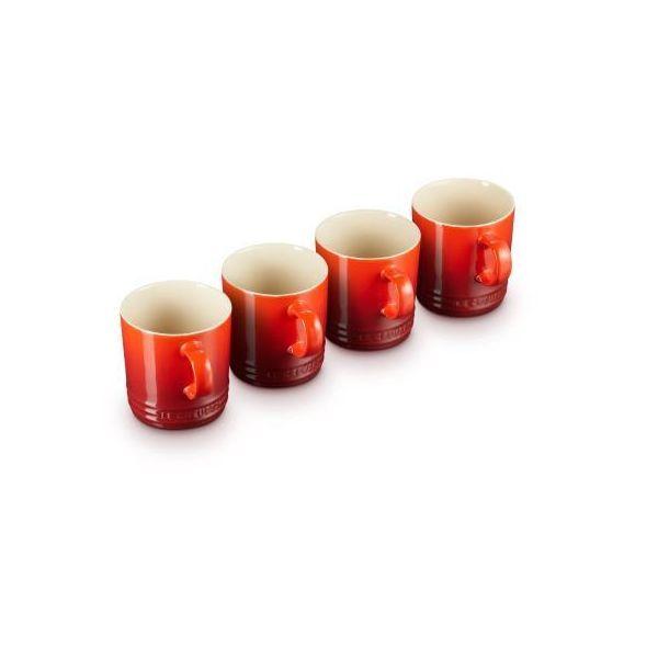 Conjunto de Canecas LE CREUSET 79113350600000 (Cerâmica - Vermelho)