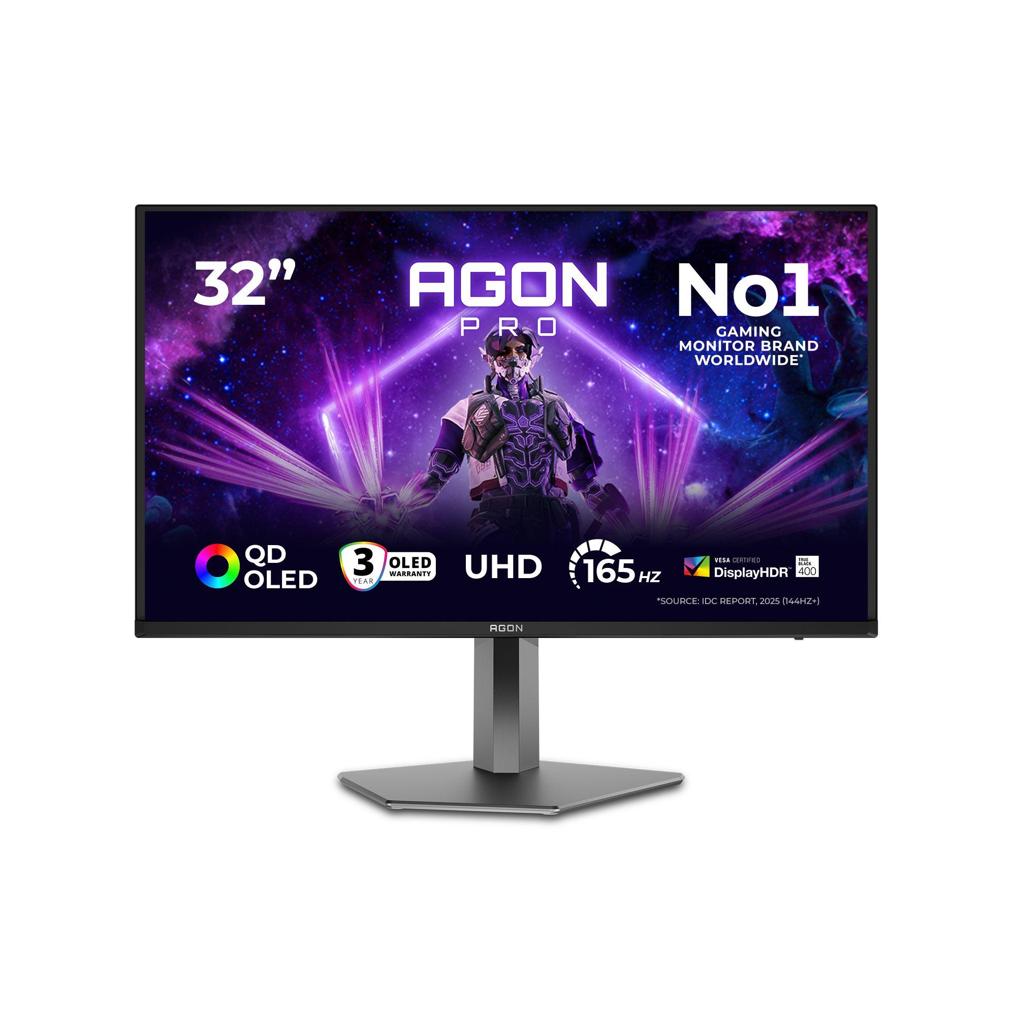 Monitor AOC AGON PRO AG326UD (31,5" - OLED - 165 Hz - Preto)