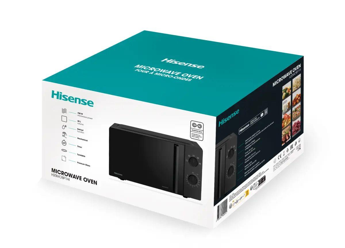 Micro-ondas Independente HISENSE H20MOBP1HI (700 W - 20 l - Rotativo - Preto) — miniatura 5