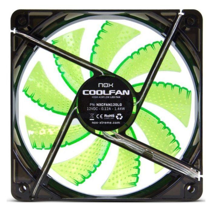 Ventoinha para Caixa de PC NOX Coolfan 120 LED (Plástico - LED - 1,44 W - LED Verde) — miniatura 3