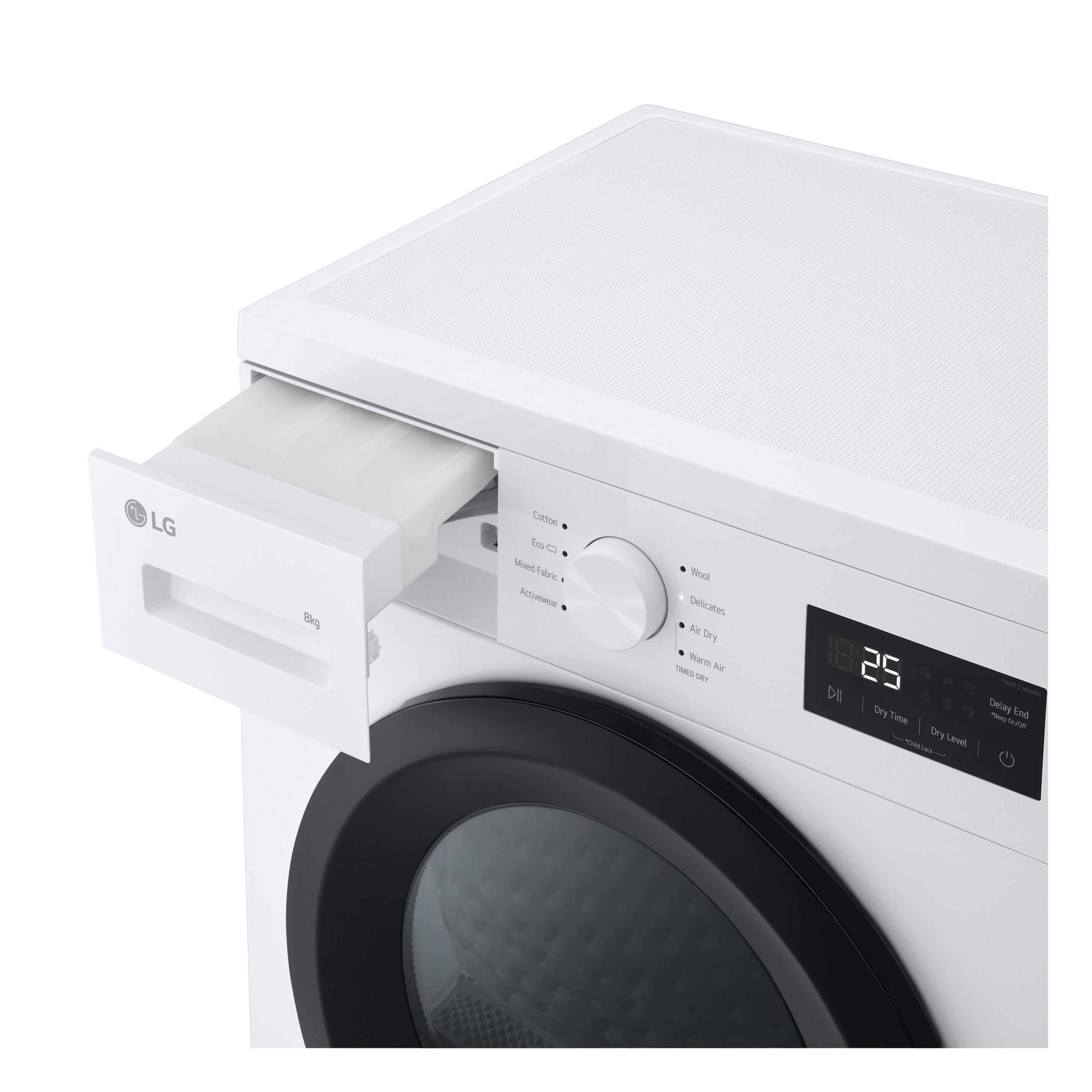 Máquina de Secar Roupa Independente LG RHA1008NWK (8 kg - Bomba de calor - 1,19 kWh - Branco), miniatura 13