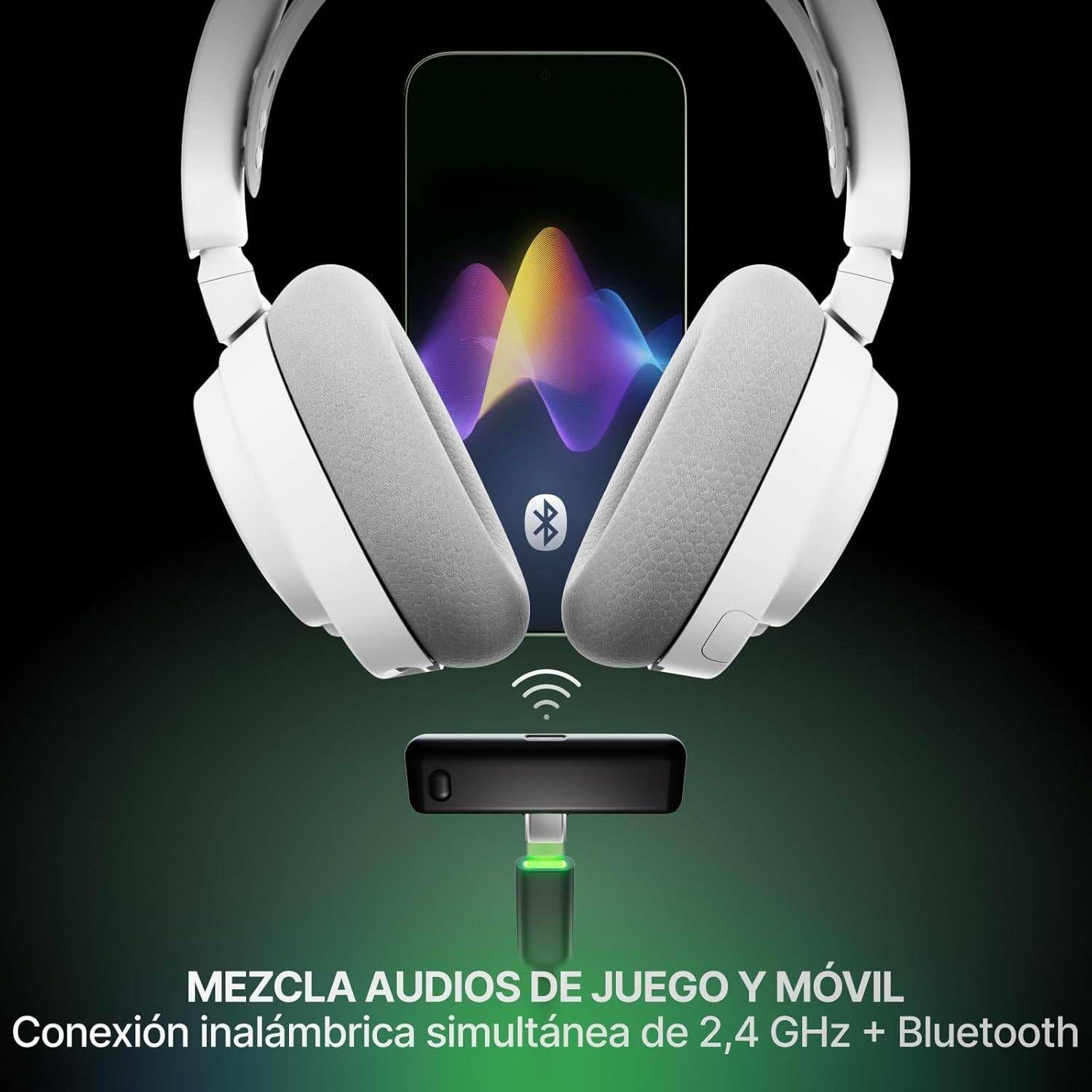 Headset Gaming STEELSERIES Arctis Nova 7X Wireless Gen 2 (Binaural - Sem fios - Circum-aural - Branco) — miniatura 6