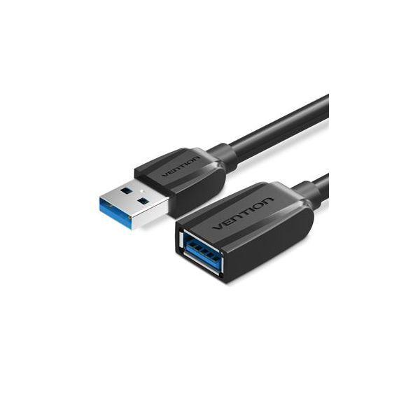 Cabo de Extensão USB VENTION VAS-A44-B200 (2 m - USB-A macho - USB-A fêmea - Preto) — miniatura 2