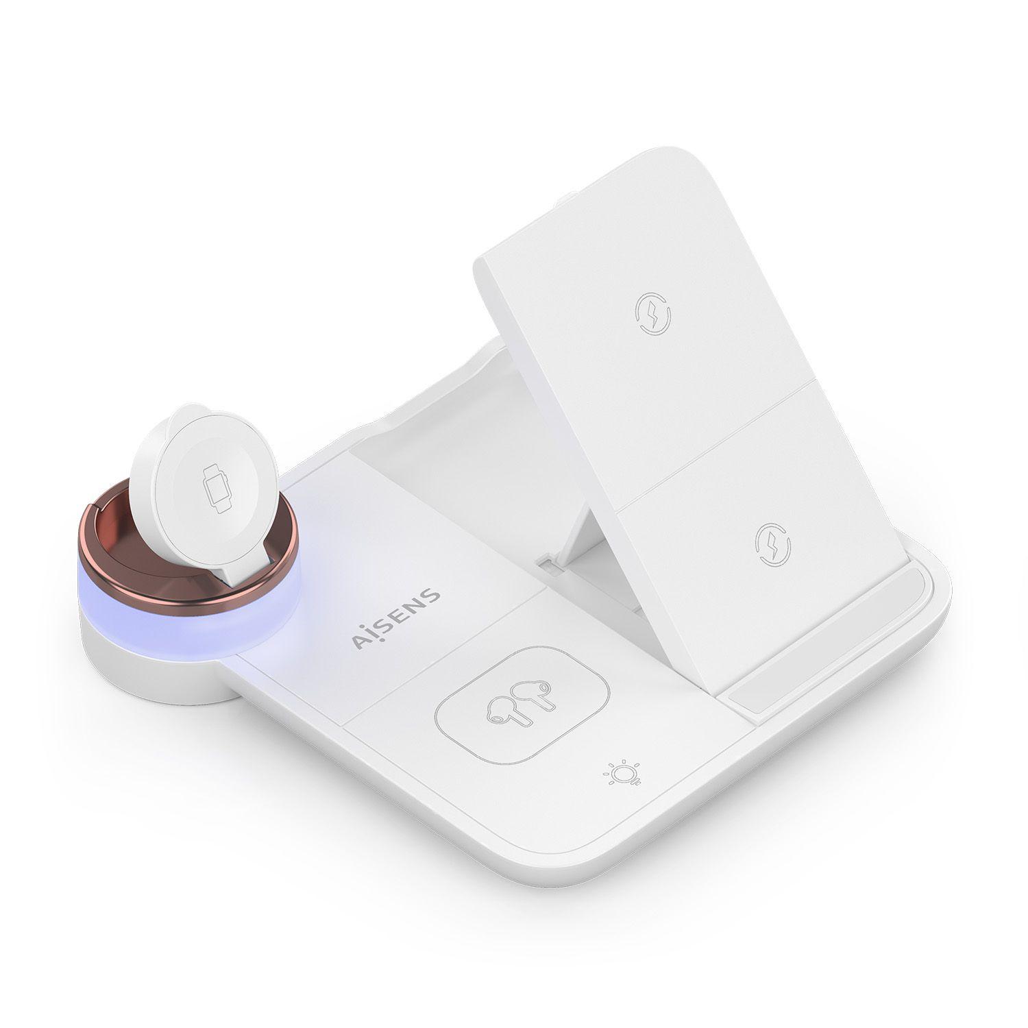 Carregador Sem Fios 4 em 1 AISENS ASCH-15W4WC061-W (15 W - USB Type-C - Branco), miniatura 2