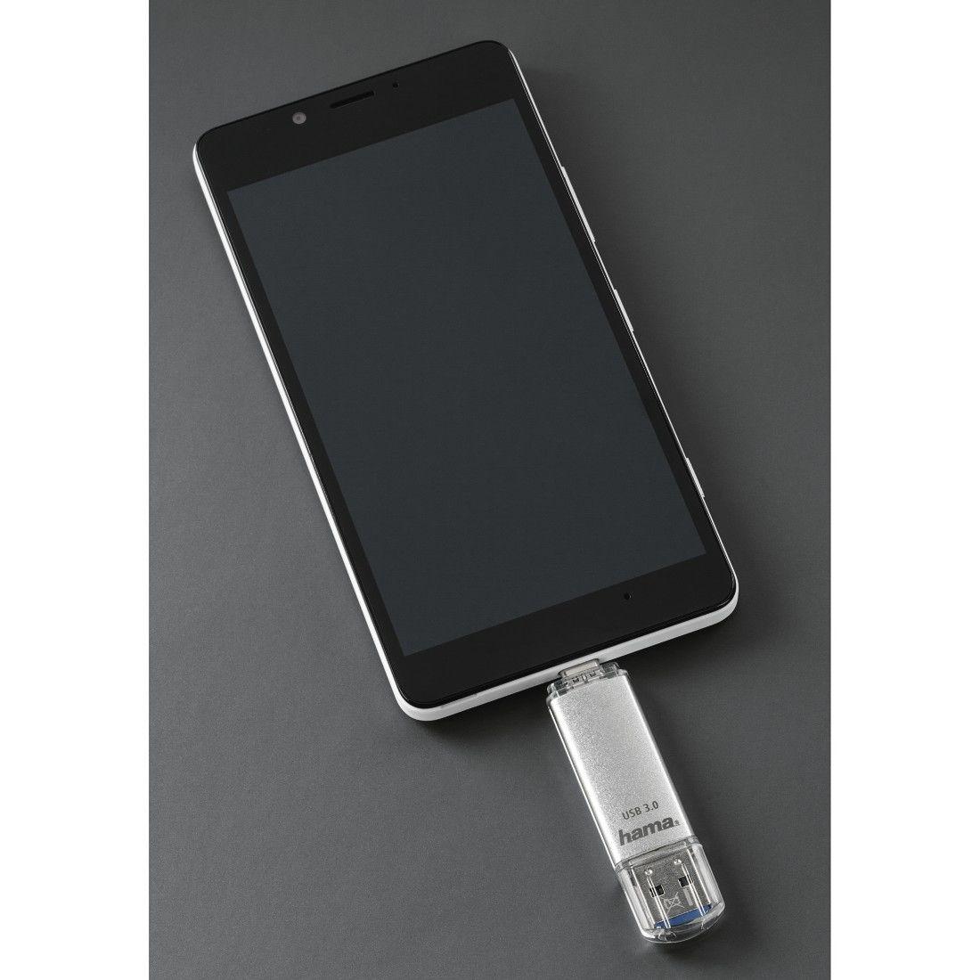 Pen USB HAMA C-Laeta (16 GB - USB Type-A / USB Type-C - 3.2 Gen 1 - Prateado), miniatura 4