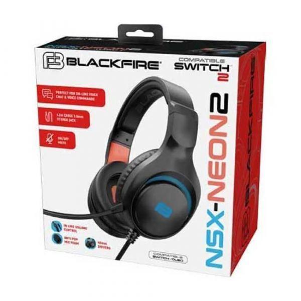 Headset Gaming BLACKFIRE NSX-NEON 2 GAMING SWITCH 2 (Nintendo Switch - Prateado) — miniatura 2