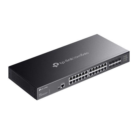 Switch de Rede TP-LINK Omada SX3832 (10G Ethernet - 24 MB - 640 Gbit/s - Preto) — miniatura 4