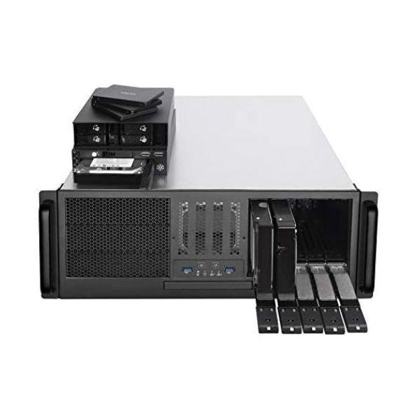 Caixa Rack para Servidor SILVERSTONE SST-RM41-H08 (ATX, PS2 - Rack - SGCC - Preto)