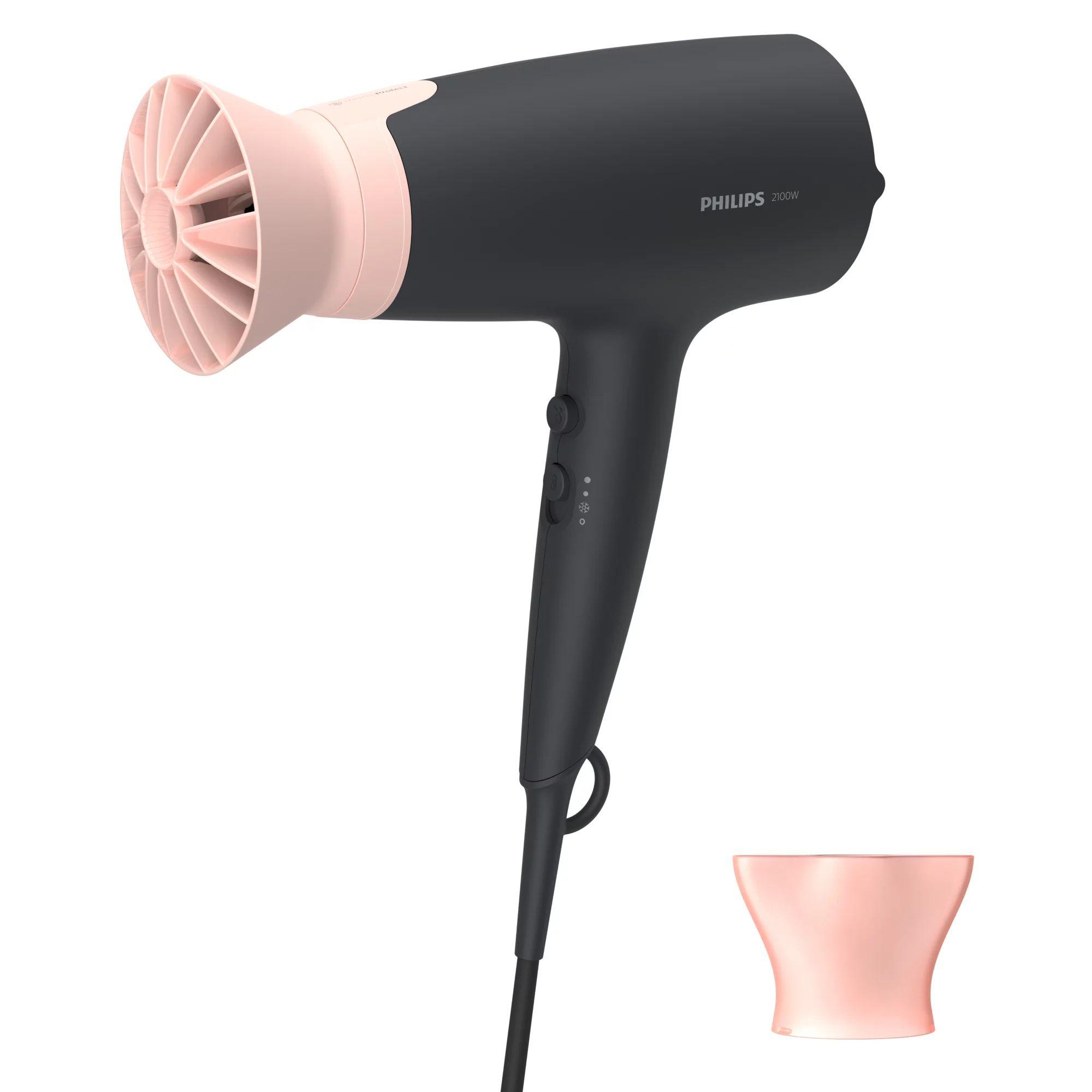 Secador de Cabelo PHILIPS 3000 Series BHD350/10 (Preto/Rosa) — imagem 1