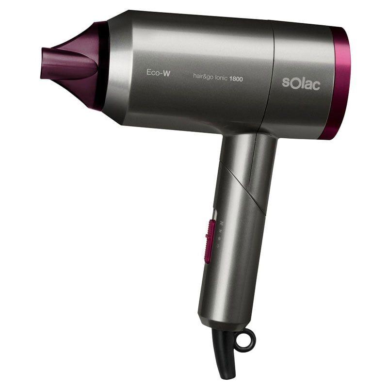 Secador de Cabelo SOLAC SV7015 (Cinzento/Roxo)