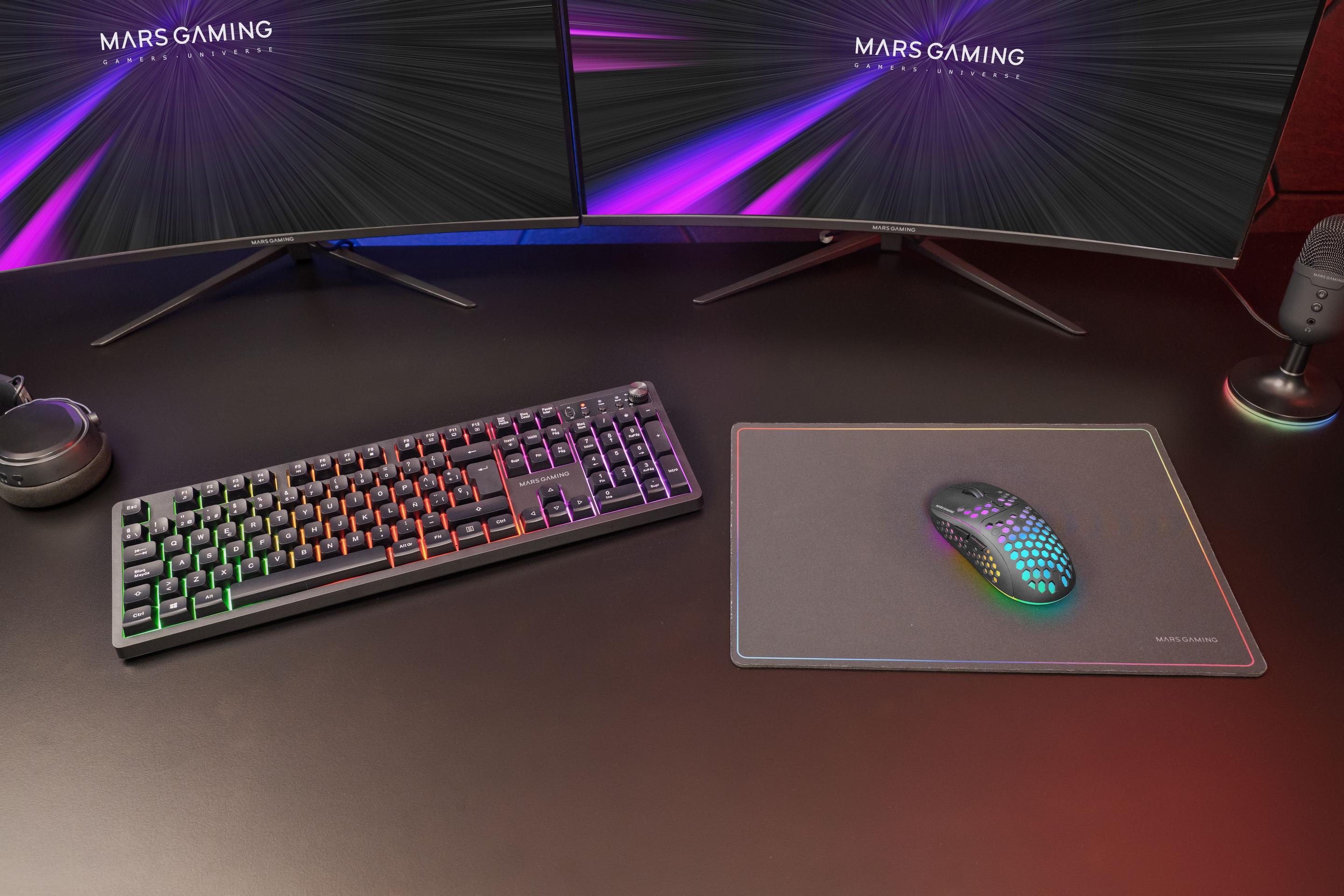 Conjunto Gaming MARS GAMING MCPWXPT (Português - Interruptor de membrana - Tamanho completo - Preto) — miniatura 16
