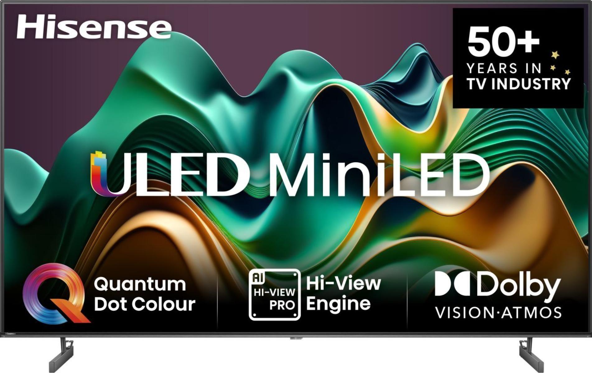 Televisão HISENSE TV 75U6NQ (75" 4K Mini LED ULED - Cinzento)