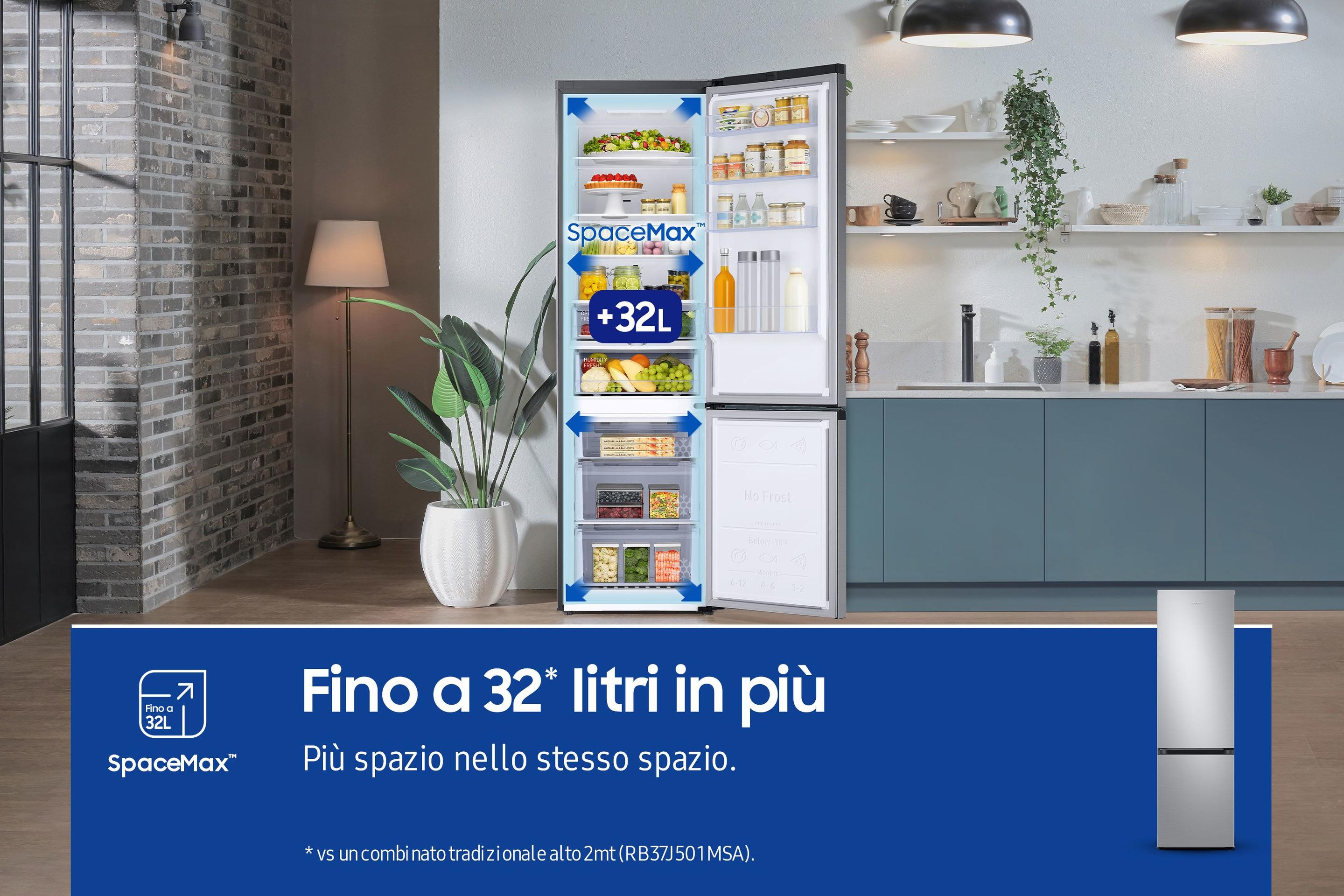 Frigorífico Combinado Independente SAMSUNG RB38C603DSA/EF (390 l - 203x59,5x65,8 cm - 60 cm - Inox) — miniatura 5