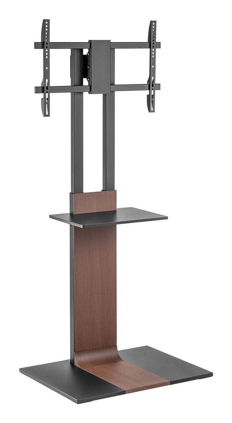 Suporte de Chão TV AISENS FT86TSE-401 (2,18 m - 50 kg - -10-5° - Preto e Castanho)