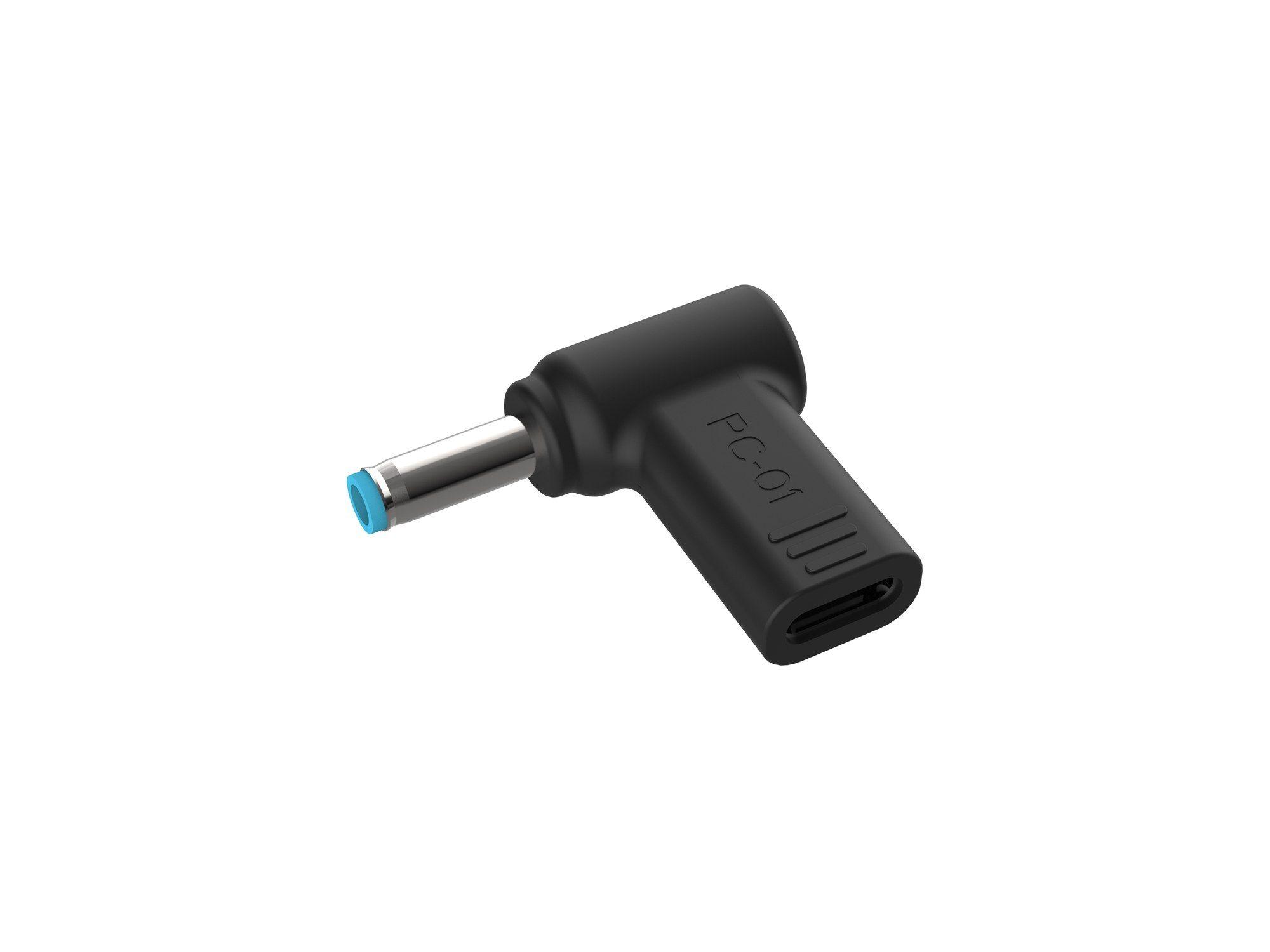 Adaptador de Alimentação USB-C para Portátil CONCEPTRONIC ABBY15PC01 (HP - USB-C para HP 4,5 x 3,0 mm - Preto)