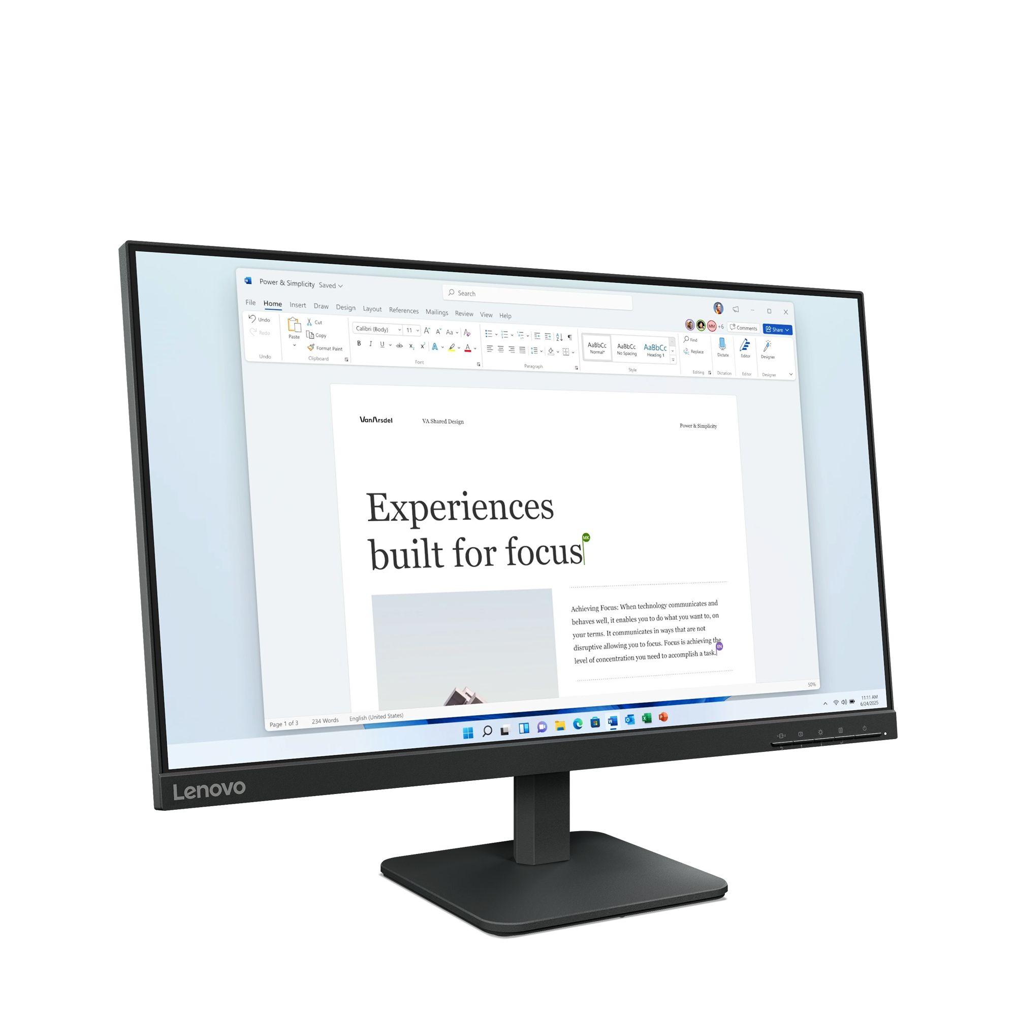 Monitor LENOVO L24-4e (23,8" - IPS - 100 Hz - Preto) — miniatura 2