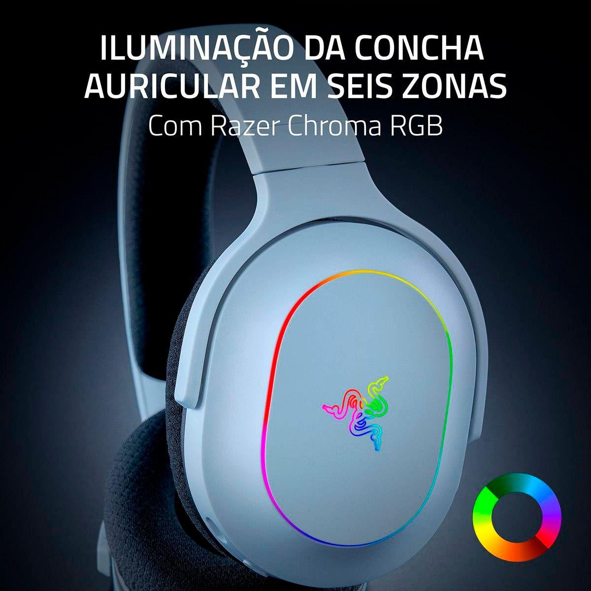 Headset Gaming RAZER Barracuda X Chroma (Binaural - Sem fios - Circumaural - Branco) — miniatura 5