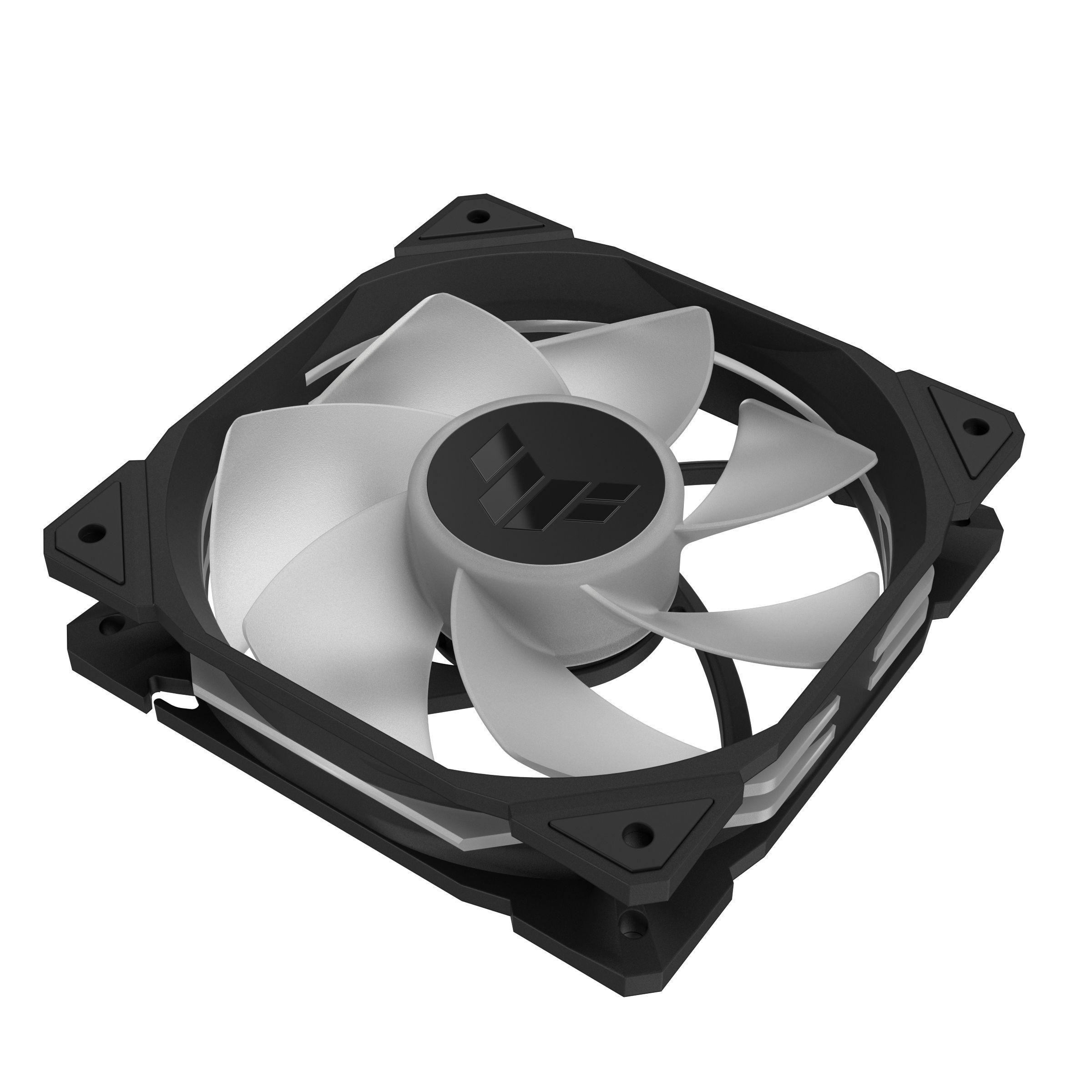 Ventoinha para Caixa PC ASUS TUF Gaming TR120 ARGB Reverse Fan (Preto), miniatura 7