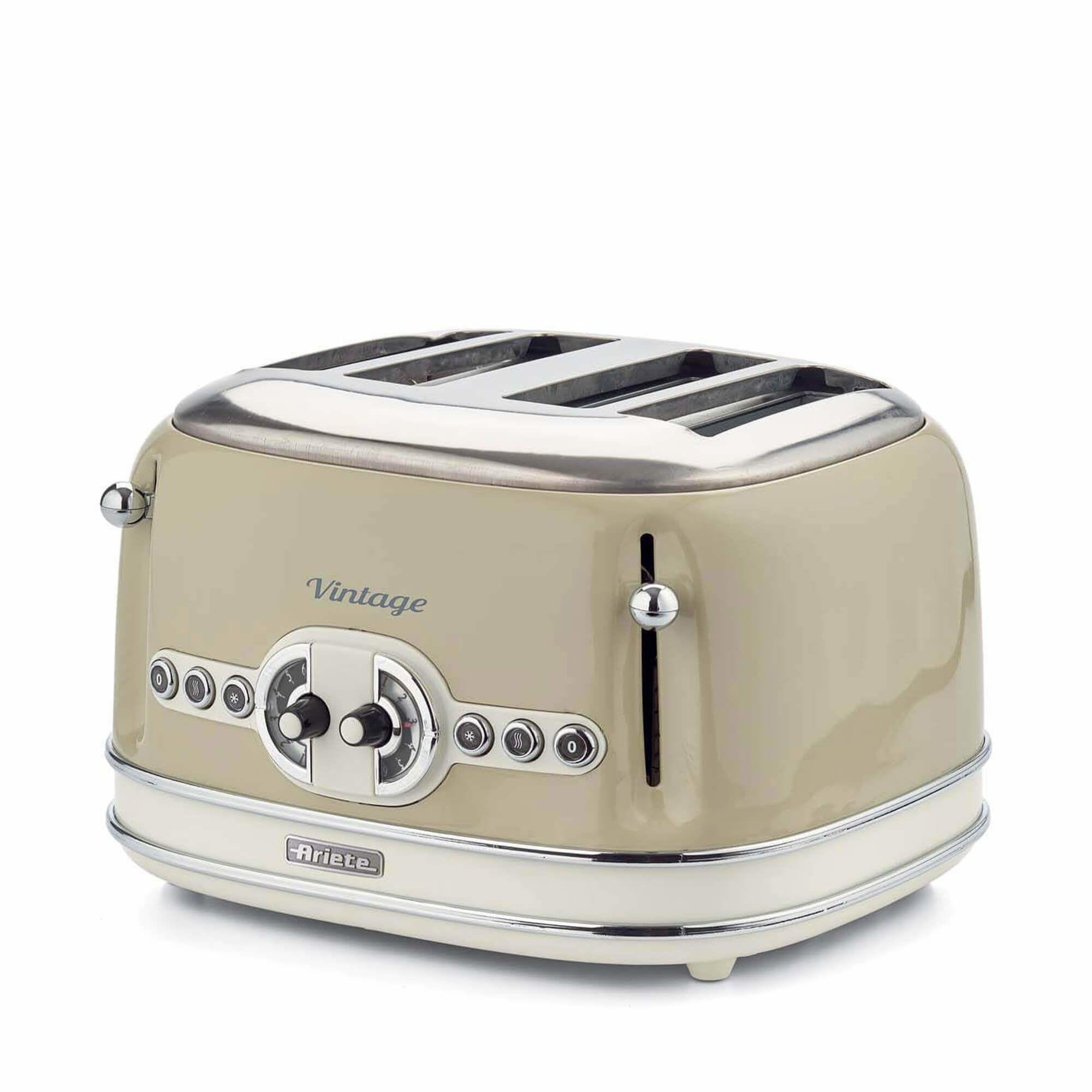 Torradeira ARIETE 156 (1600 W - 4 fatias - Metal - Bege)