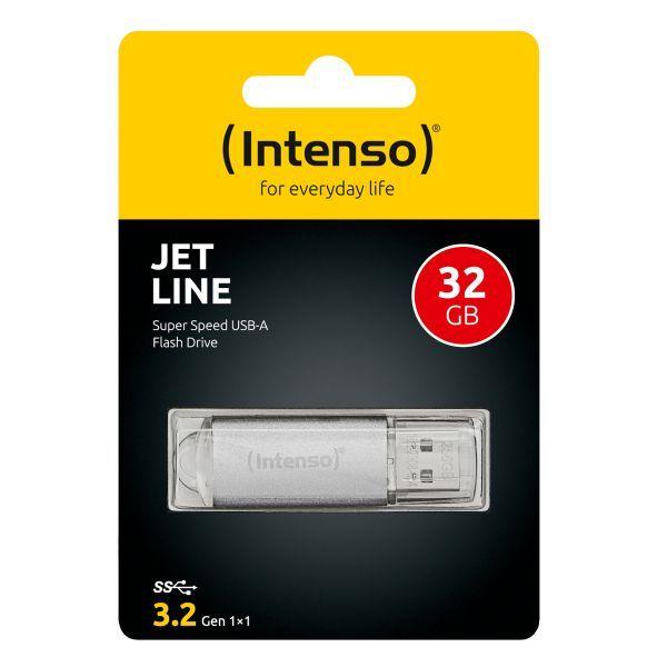 Pen USB INTENSO Jet Line (Com tampa - USB-A - USB 3.2 Gen 1 - Prateado) — miniatura 5