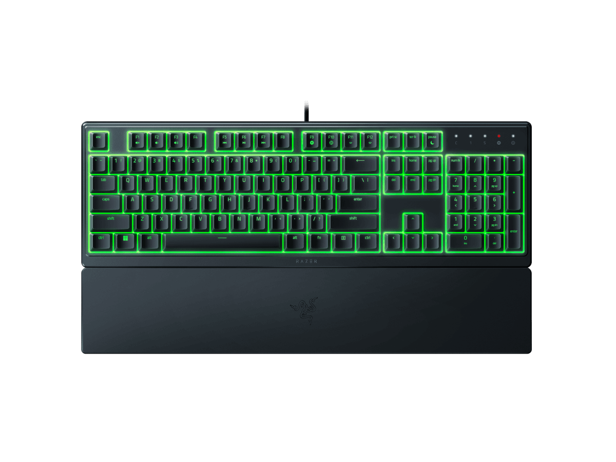 Teclado RAZER Ornata V3 X (Alemão - Interruptor de membrana - Tamanho completo - Preto)