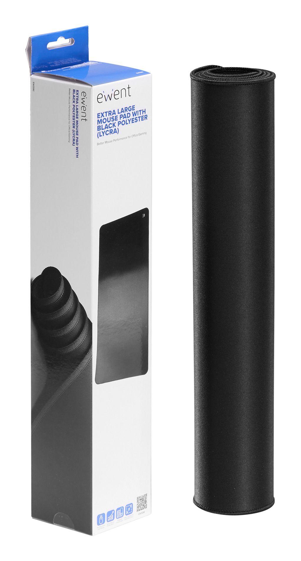Tapete de Rato EWENT EW3182 (XXL - Poliéster, Borracha - 3 mm - Preto), miniatura 2