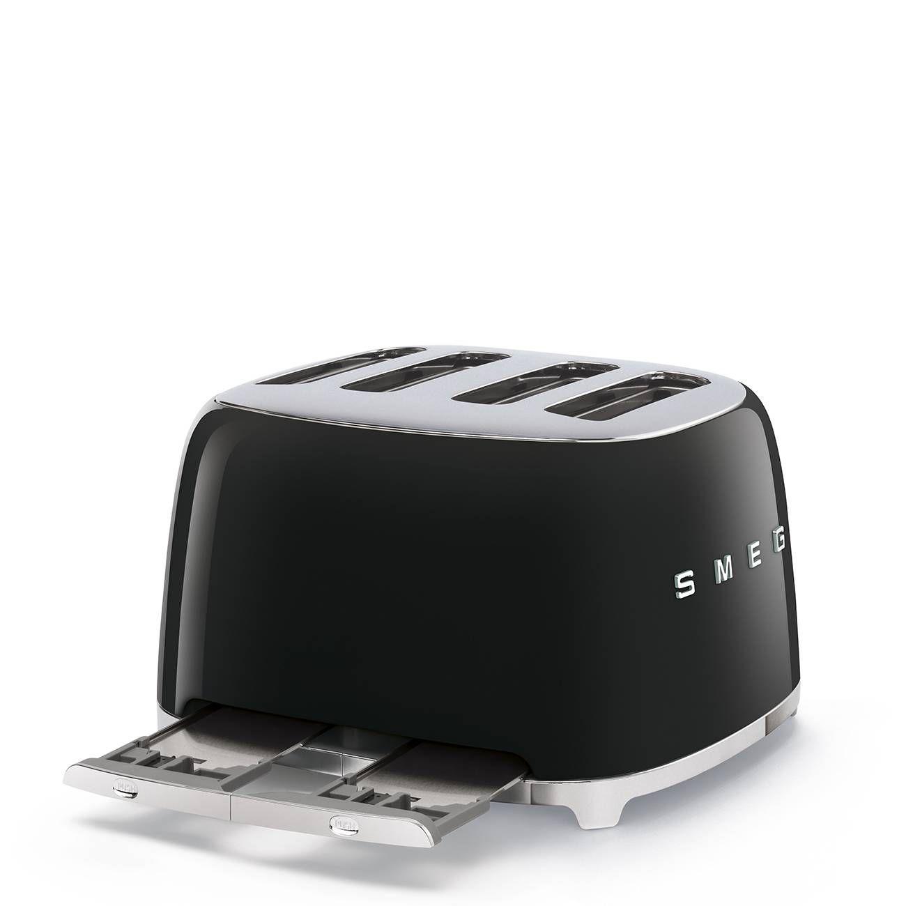 Torradeira SMEG TSF03BLEU (2000 W - 4 fatias - Aço inoxidável - Preto), miniatura 4