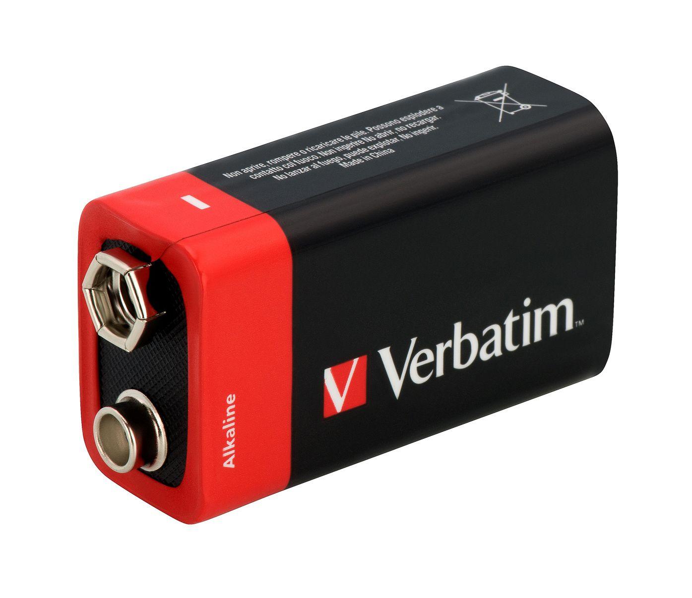 Pilha Alcalina VERBATIM 6LR61 9V (Multicor), miniatura 2