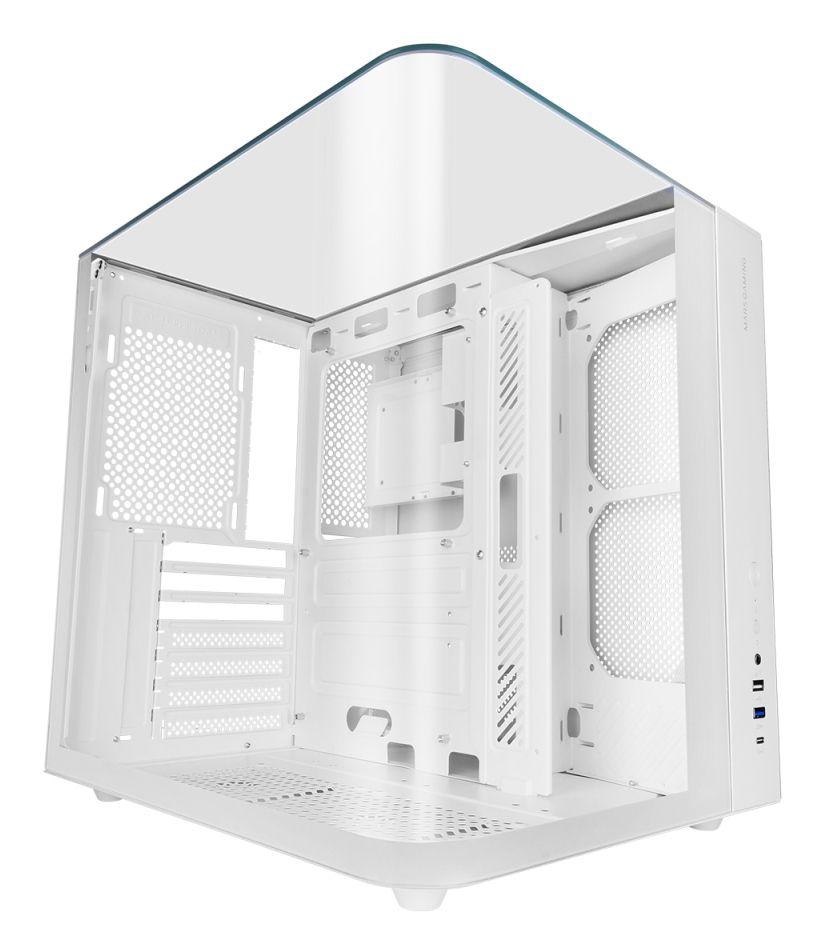 Caixa PC MARS GAMING MC-INFINIOLITEW (ATX, micro ATX, Mini-ITX - Torre média - Vidro temperado - Branco) — miniatura 3
