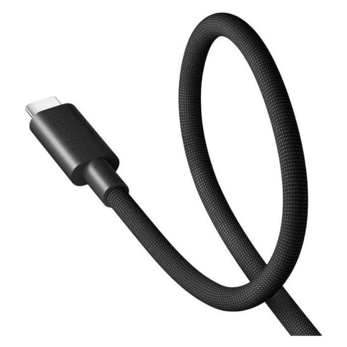 Cabo USB-C para USB-C XIAOMI 6A Braided (2 metros - USB-C macho - Preto) — miniatura 3