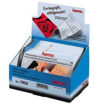 Adesivo para Fotografias HAMA 00007950 (10x15 cm - Preto)