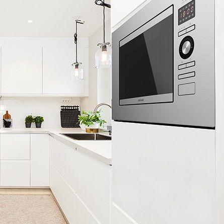 Micro-ondas com Grelhador de Encastre CECOTEC GrandHeat 2090 Built-In Steel (800 W - 1000 W - 20 L - Prateado), miniatura 3