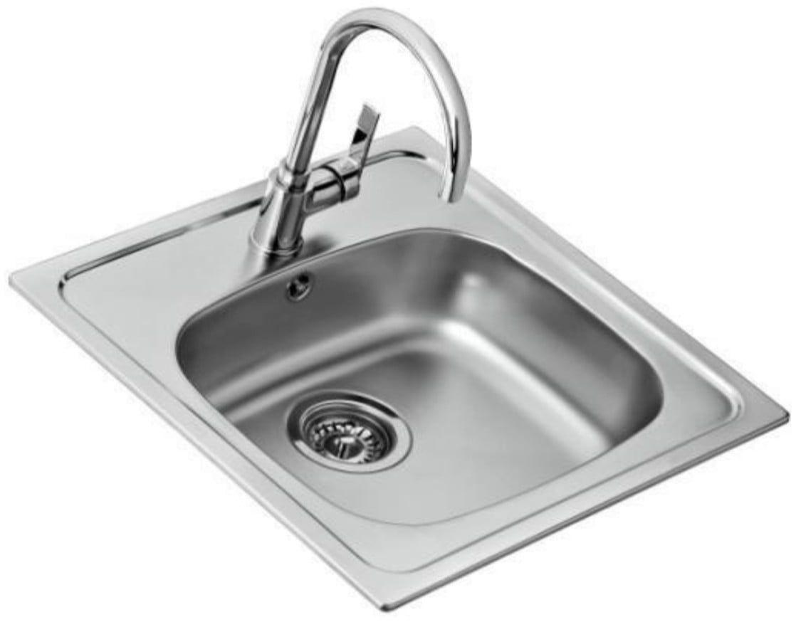 Lava-loiça de Encastre TEKA BASIC 500 1C GT CREB 11124024 (Aço inoxidável - Inox)
